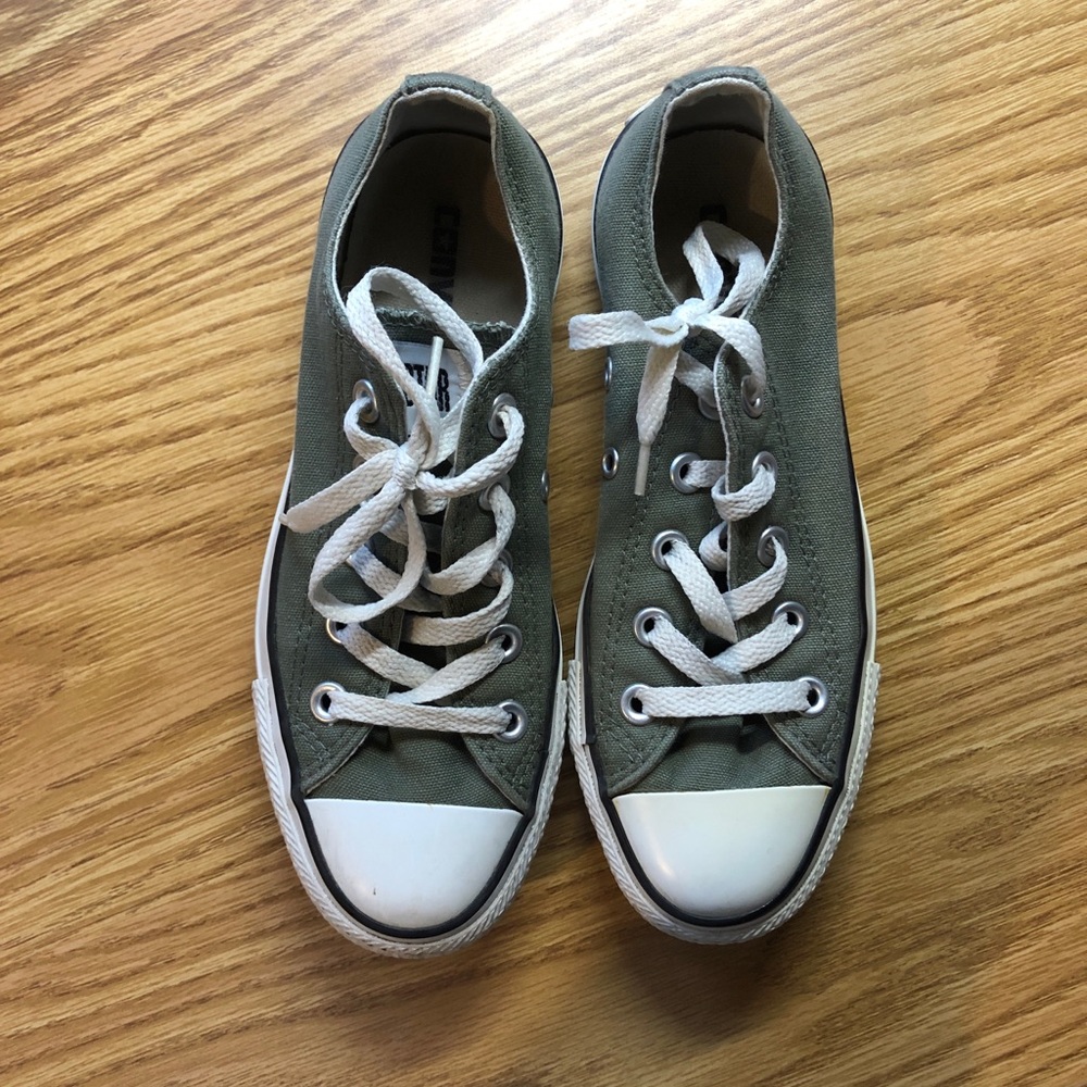 Olive green converse